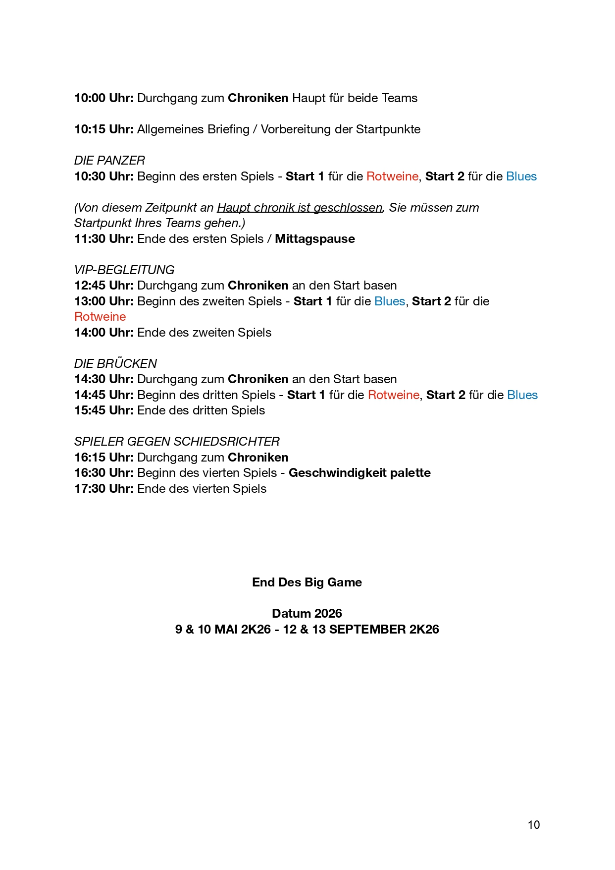 Programm — Seite 10