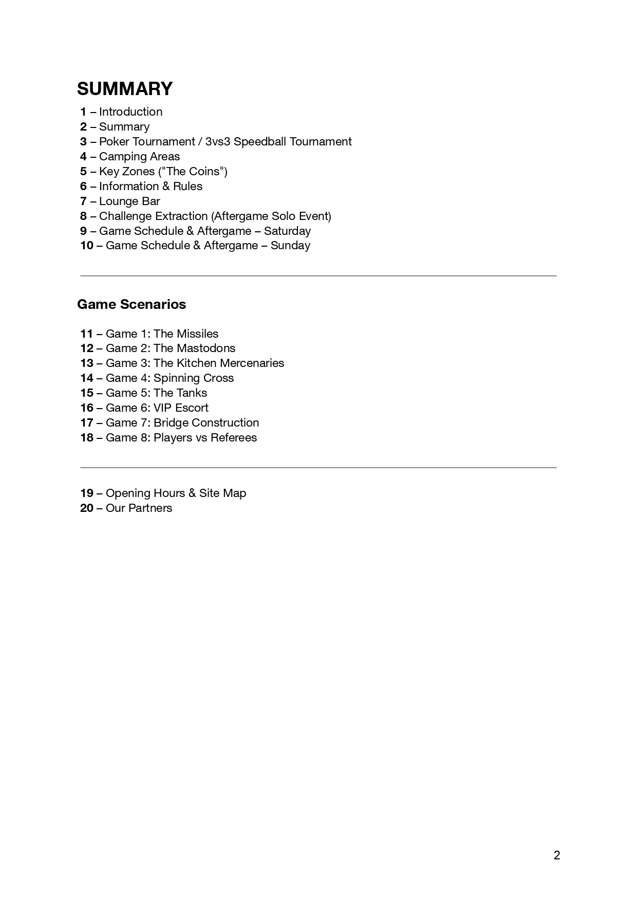 Program — page 2