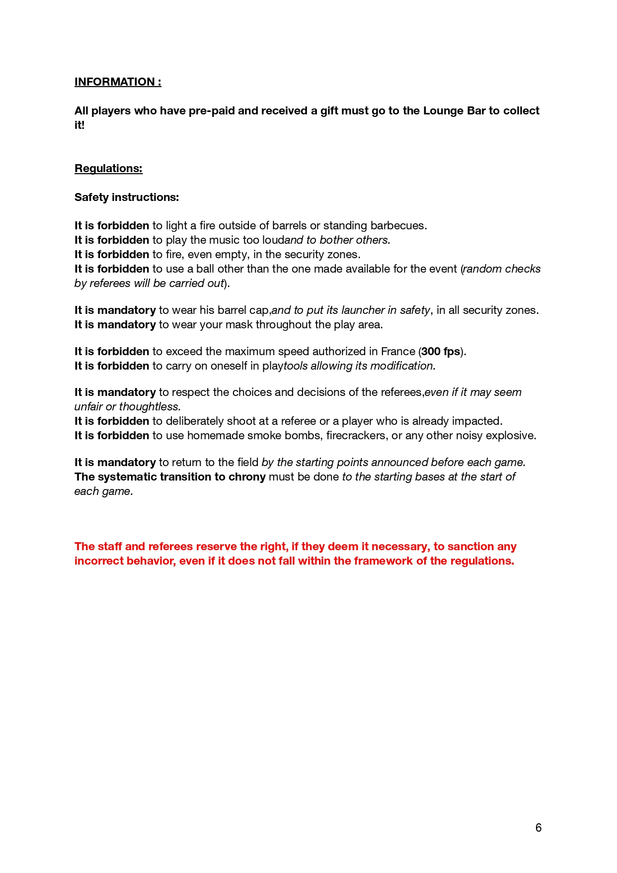 Program — page 6
